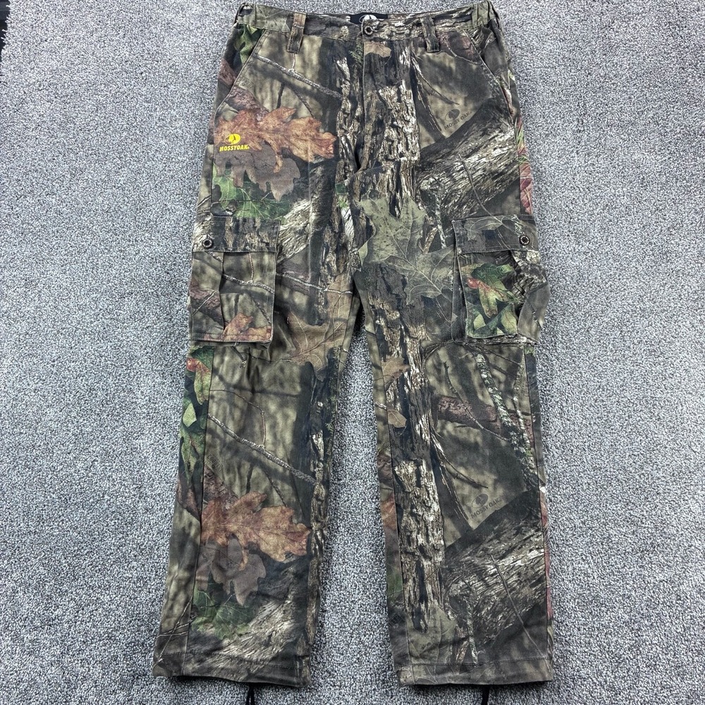 Vintage Y2K Mossy Oak Camo Cargo Pants Mens 34x32 Realtree Camouflage Hunting